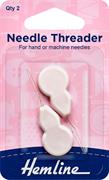 Plastic Handle Needle Threader, 2 pack  